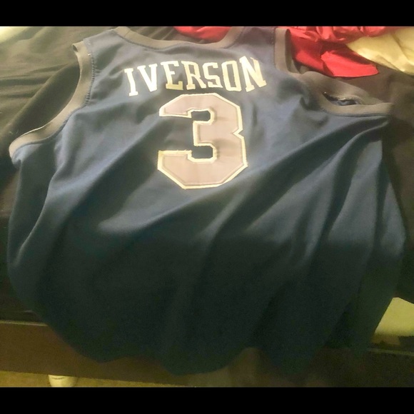 ALLEN IVERSON GEORGETOWN ROOKIE JERSEY #3 - Picture 1 of 3